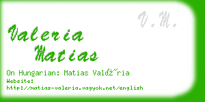 valeria matias business card